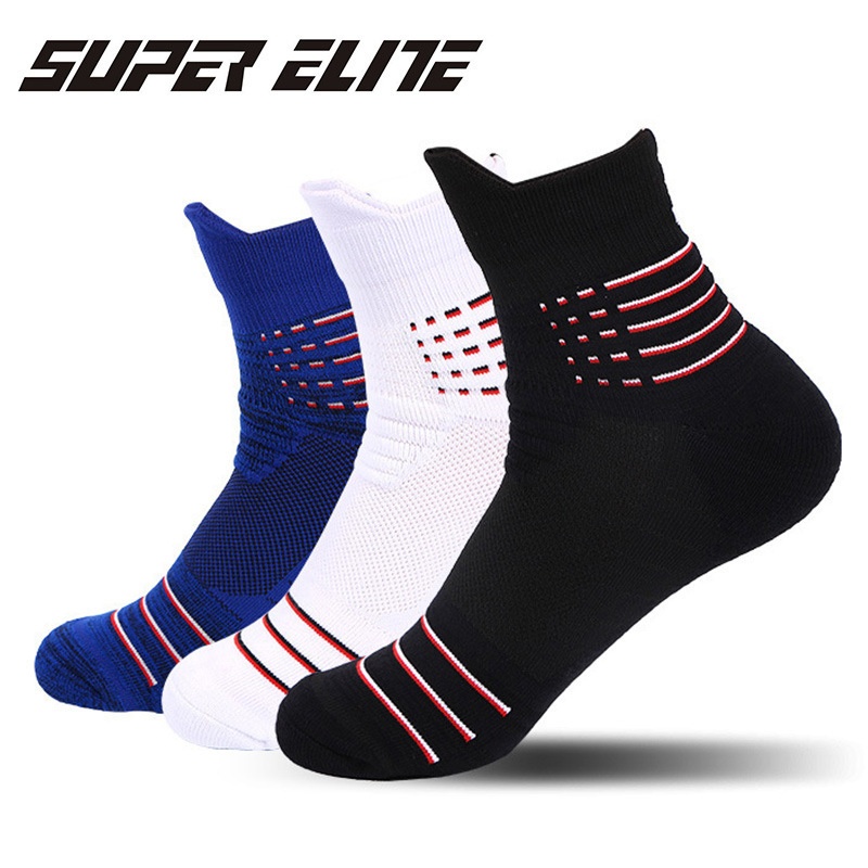 Chaussettes de sport ActiveGo pour homme, respirantes, en tissu éponge épais et rembourrées, idéales pour la course, le basketball, le cyclisme et la randonnée._voghion.com