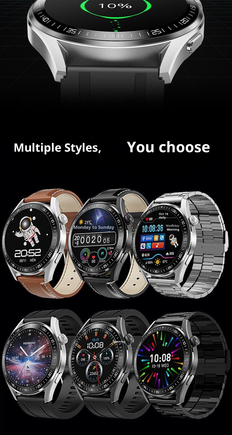 Smartwatch GT8 compatibile con più dispositivi, braccialetto sportivo, chiamata Bluetooth, controllo accessi NFC, frequenza cardiaca, monitoraggio del sonno_voghion.com