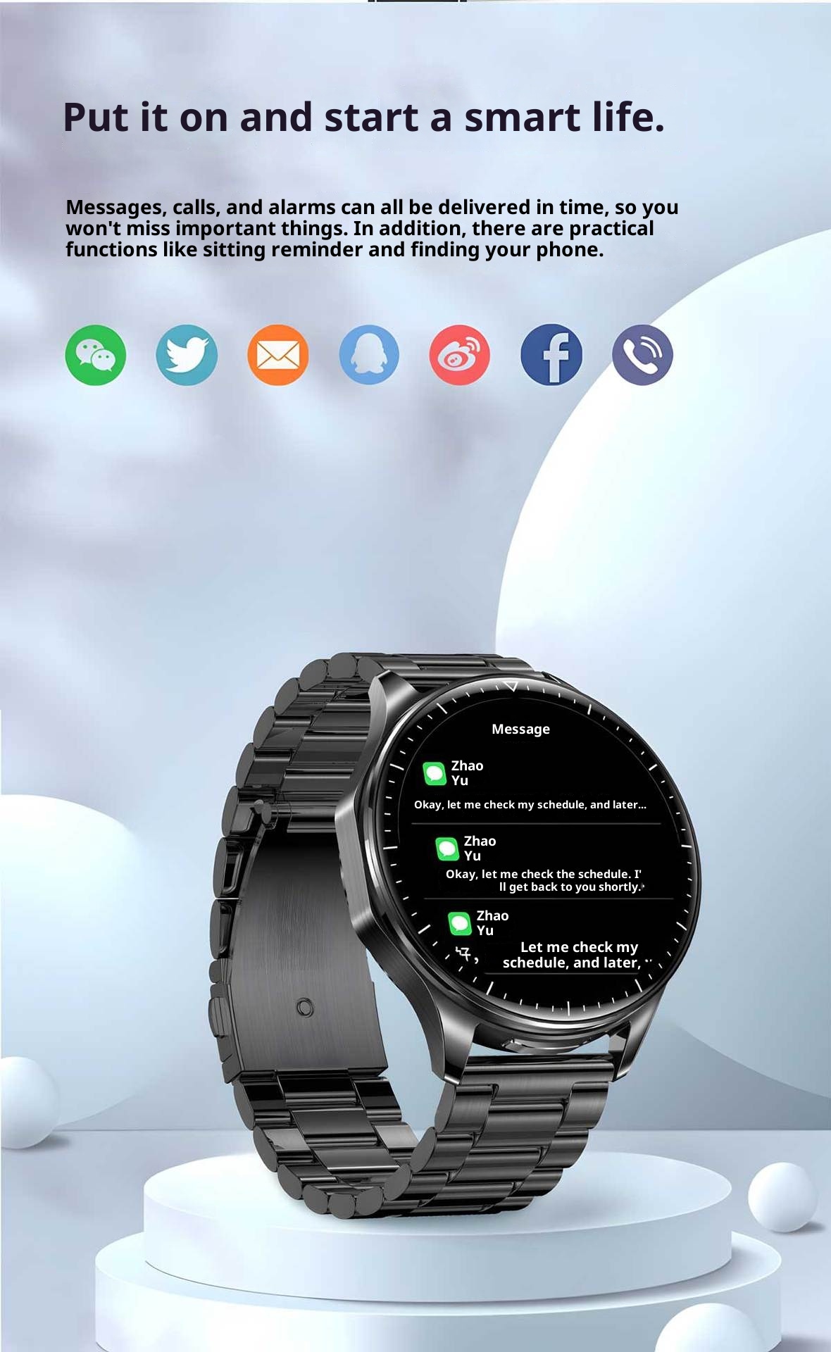 TWS High-end Earphone Call Two-in-one Smart Watch Music Blood Pressure Heart Rate Monitor Bracelet Payment_voghion.com