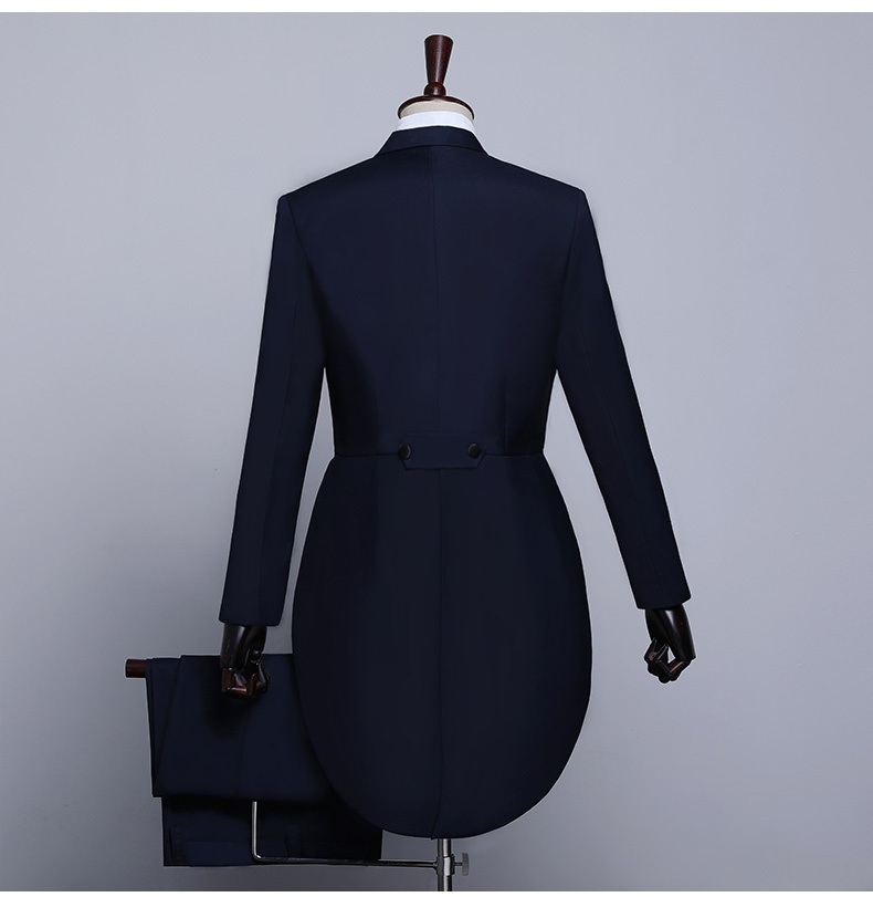 ragazzo Frac in tessuto di raso Abito da uomo Slim Fit Abbigliamento formale Ospite dell'incontro annuale Costume da coro di danza jazz magica_voghion.com