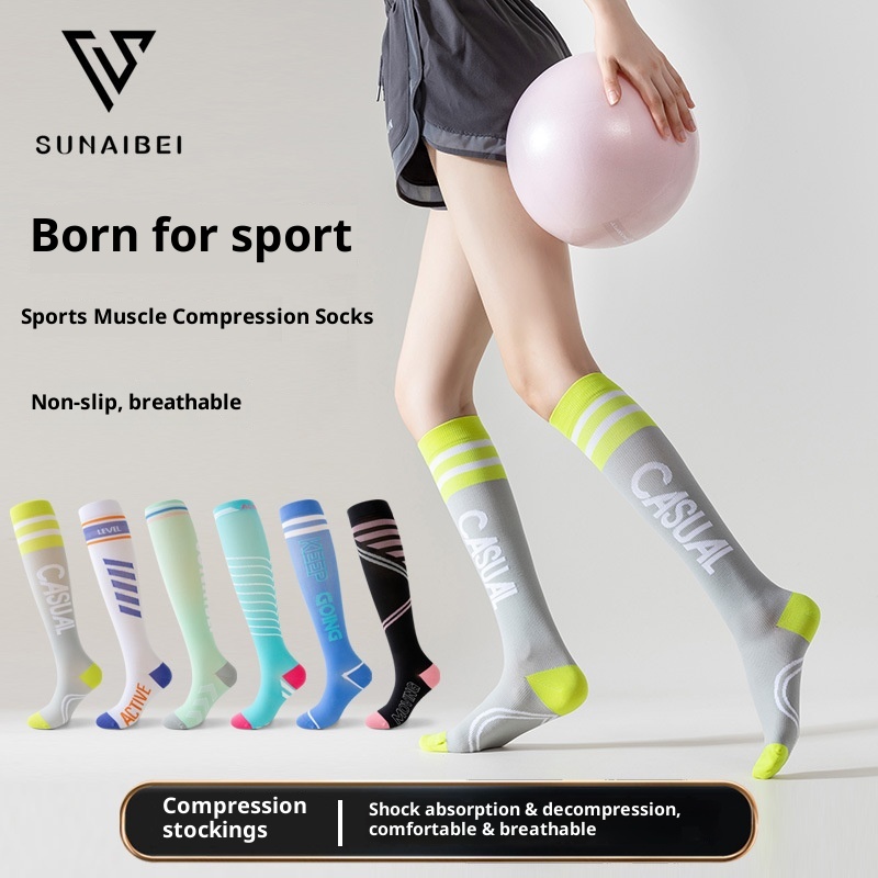 ActiveGo ActiveGo Compression Sports Donna, Calzini a compressione professionali per corsa, salto con la corda, fitness, ciclismo, escursionismo, gambe snellenti_voghion.com