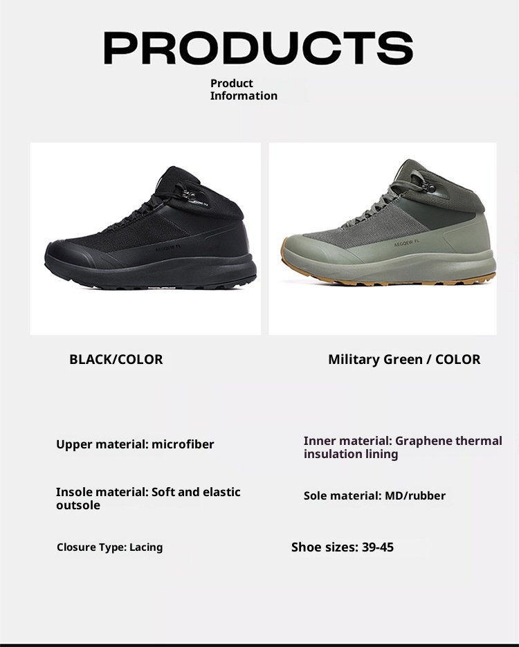 ActiveGo Bird Home Scarpe da trekking impermeabili economiche da uomo con grafene, termiche, autunnali e invernali, in vendita_voghion.com