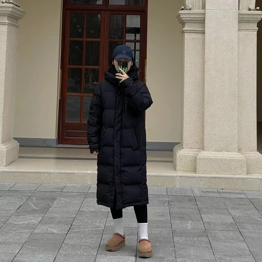 Doudoune ChicShe Putian High Version Beijia Face Extra Long Down Shin Min Ah Same Winter Unisex Couple Style_voghion.com