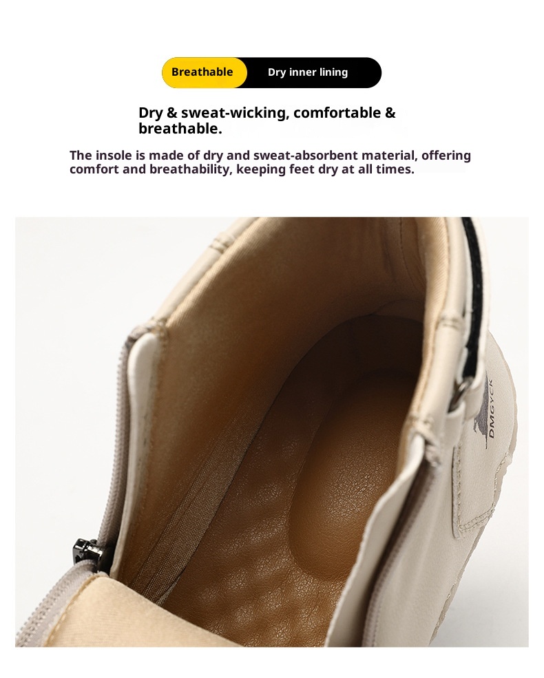 Chaussures montantes ShoeGlobe pour femmes, nouveauté hiver, confortables et élégantes, idéales pour le travail, le sport et les loisirs. Semelle souple et polyvalente._voghion.com