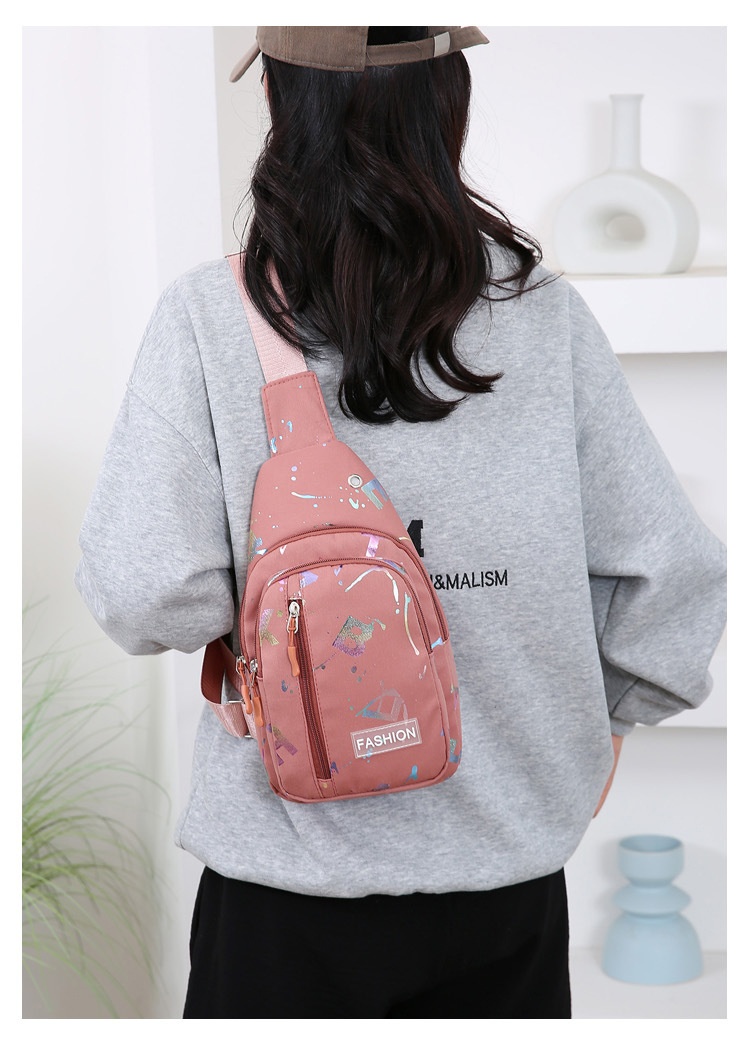 001 Damen-Brusttasche, Umhängetasche, Rucksack, vielseitig, neu, trendig, einseitig, Schultertasche, Großhandel, vorne, klein, schlicht, modisch_voghion.com