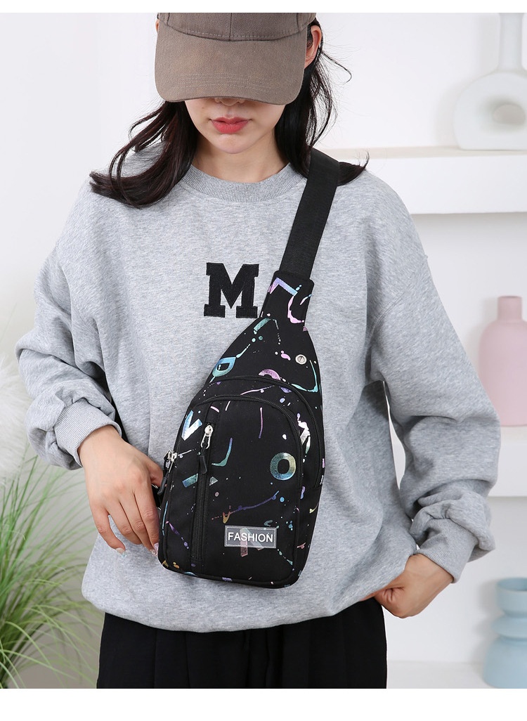 001 Damen-Brusttasche, Umhängetasche, Rucksack, vielseitig, neu, trendig, einseitig, Schultertasche, Großhandel, vorne, klein, schlicht, modisch_voghion.com