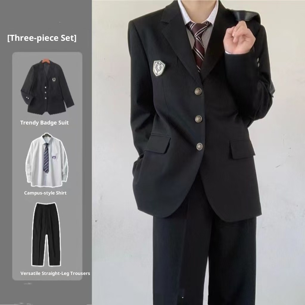 Completo da ragazzo in stile college giapponese DK, giacca casual versatile, uniforme da studente JK, primavera e autunno, fresco_voghion.com