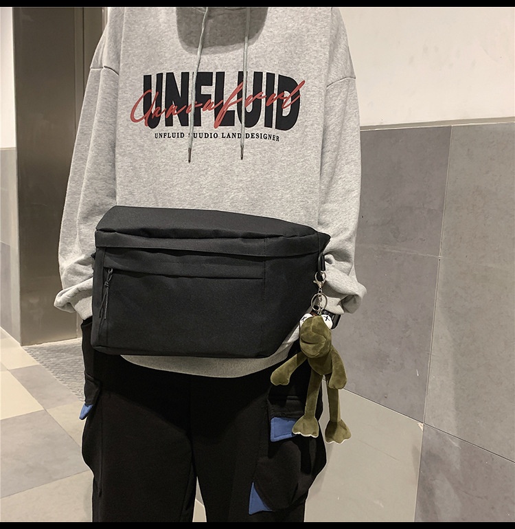 001 Kore Açık Hava Basit Çapraz Askılı Göğüs Büyük Kapasiteli Bel Seyahat Koşu Tek Omuz Çantası Unisex Çift Stili_voghion.com