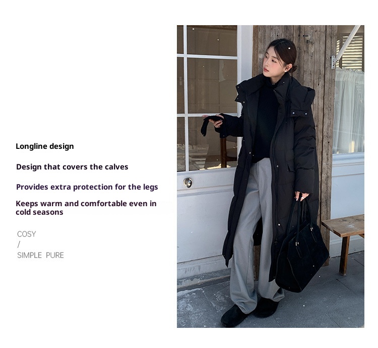 ChicShe Mulan Long Hooded Jacket For Women 2025 Thirteen Lines Winter New Warm White Duck Down Coat 52924Y_voghion.com