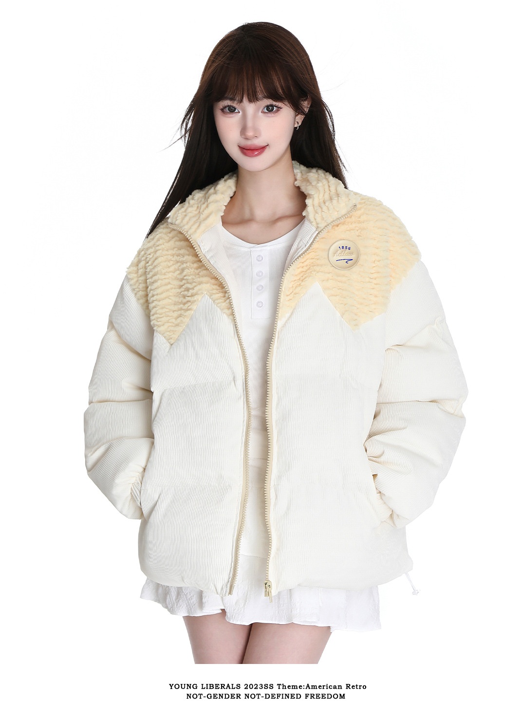 ChicShe ACTORWET Thickened Puffer Jacket 2023 New Fashionable Cotton Coat For Petite Women Sweet Socialite Style_voghion.com
