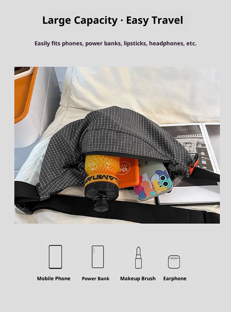 001 Cross-Border Outdoor Lightweight Chest Men 2025 Autumn Single Shoulder Crossbody Large Capacity Casual Sports Waist Bag_voghion.com