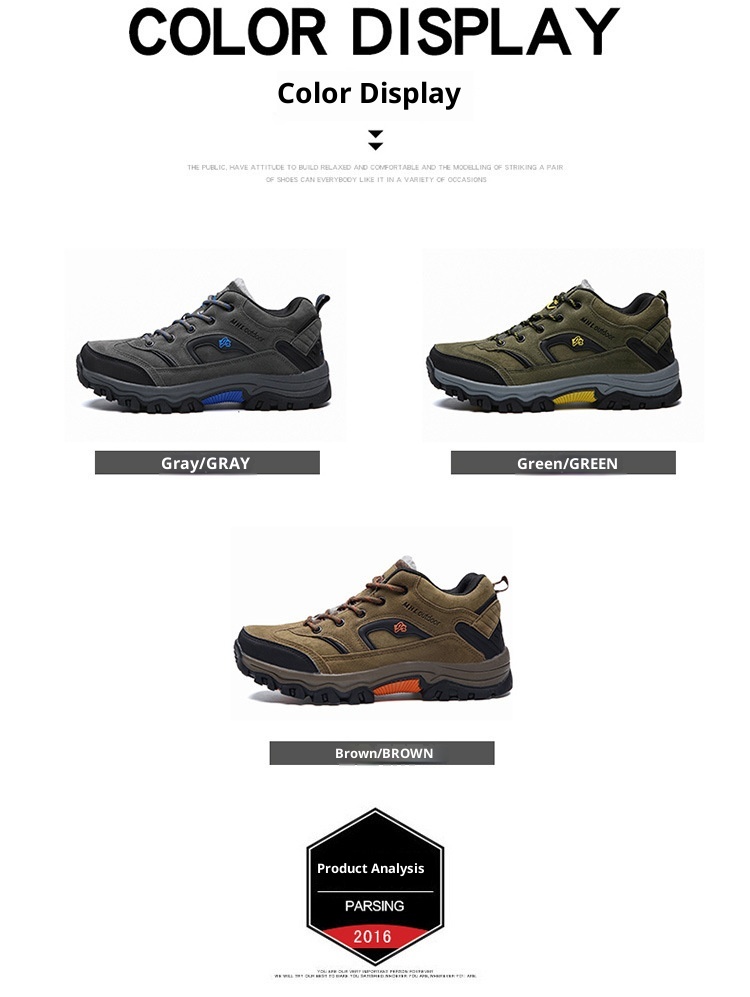 Scarpe da trekking basse da uomo ActiveGo Outdoor, calde, autunnali e invernali, antiscivolo, foderate in pile_voghion.com