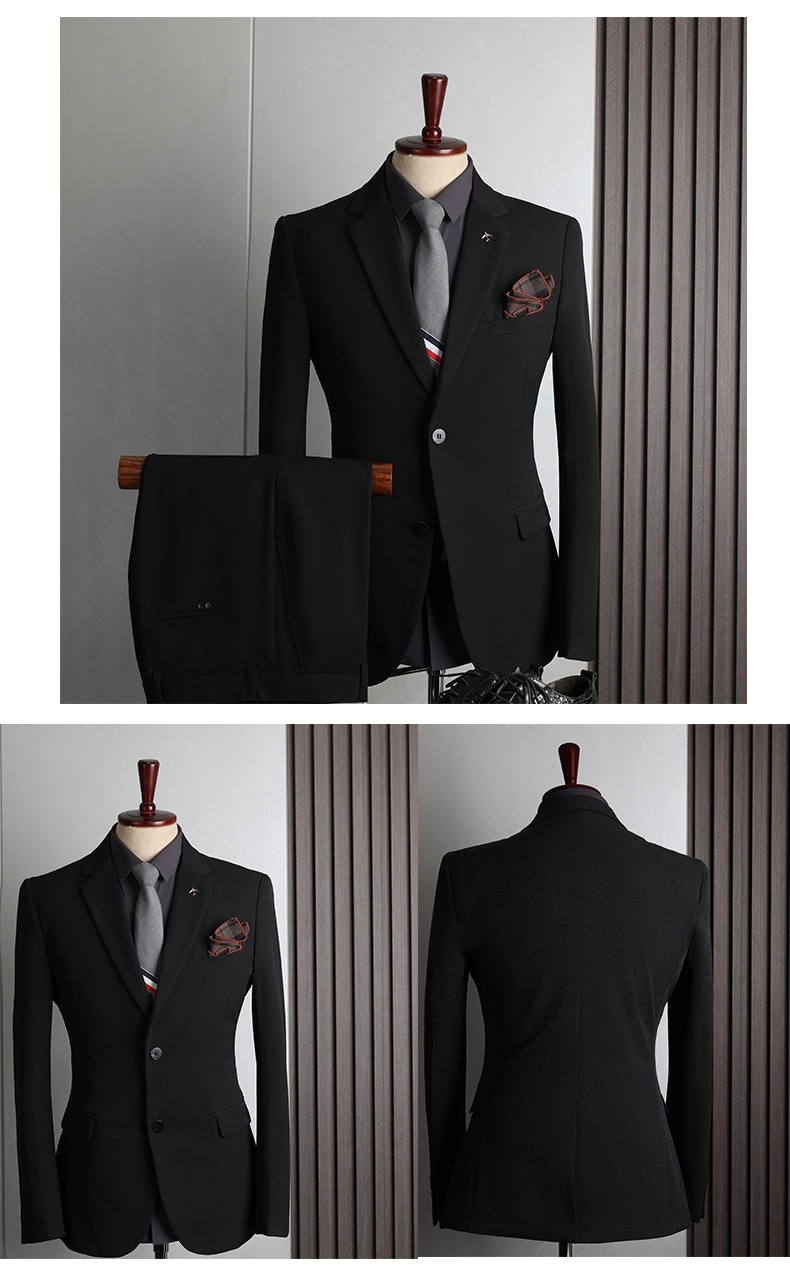 1 Completo taglie forti quattro stagioni casual business formale moda slim fit abito da sposo matrimonio abbigliamento uomo_voghion.com