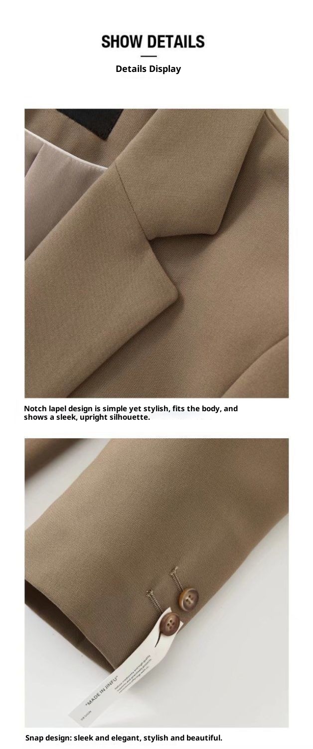 Ensemble de costume décontracté haut de gamme pour homme, style coréen printemps-été, coupe ample et élégante, blazer court et drapé tendance._voghion.com