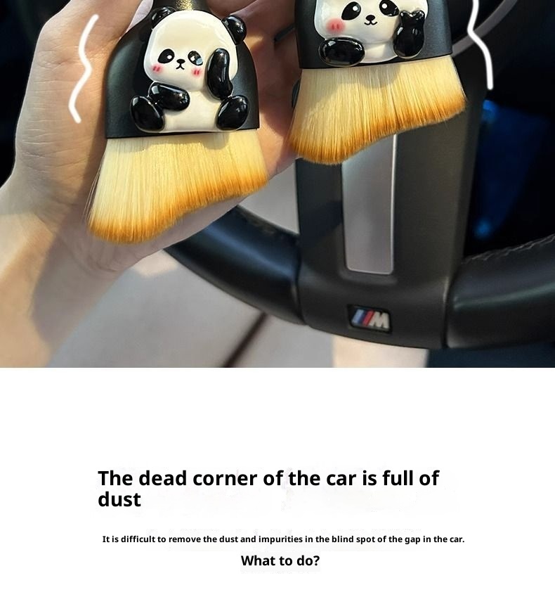 Interior Car Removal Soft Bristle Brush Central Control Air Conditioning Vent Gap Dust Cleaning Tool_voghion.com