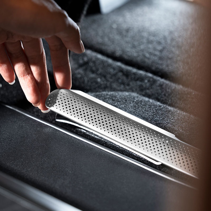 Copertura protettiva per bocchetta di ventilazione sotto il sedile anteriore Xinlantu Dreamer in acciaio inossidabile, antipolvere, modifica interna dell'auto_voghion.com