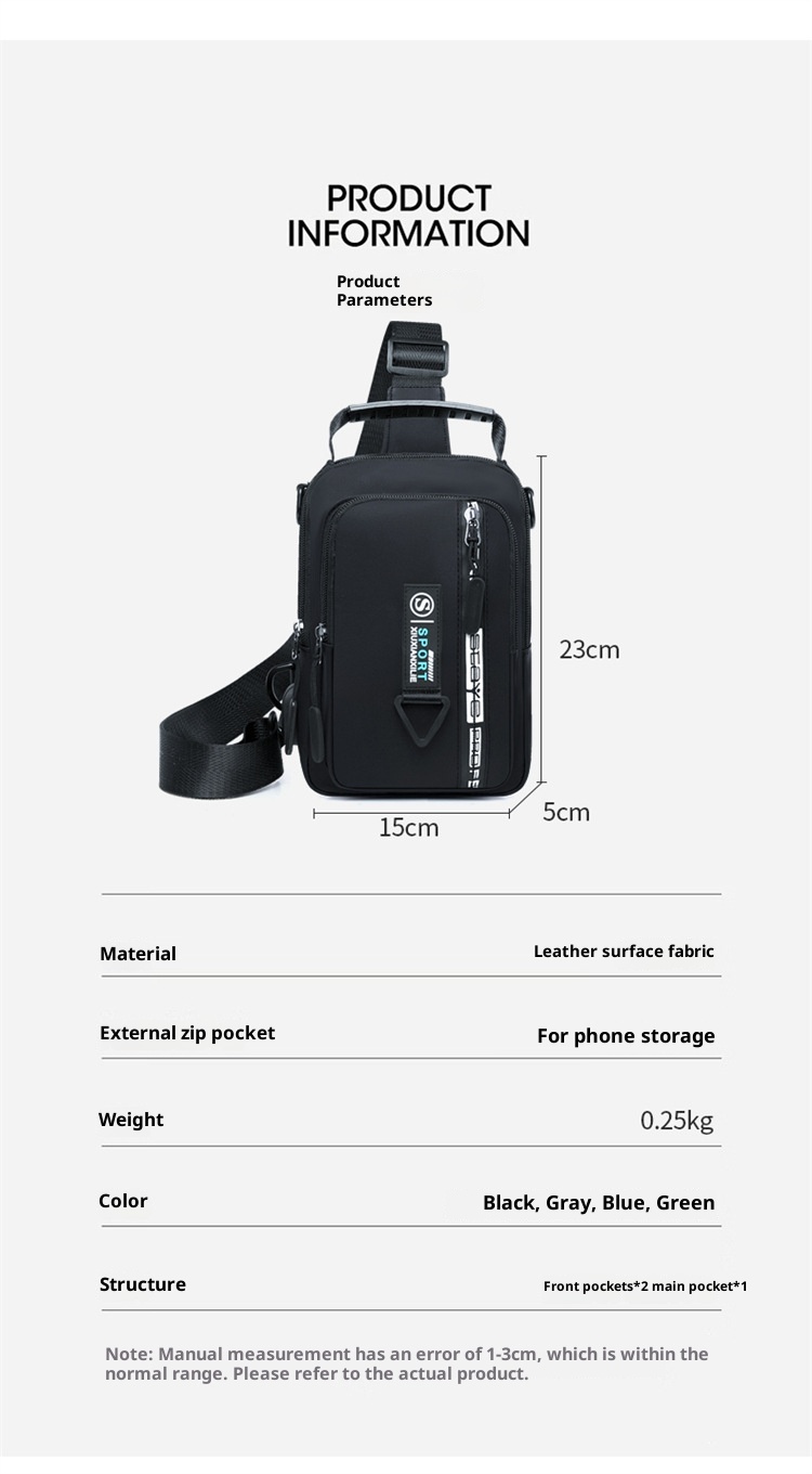 001 2025 Nuovo zaino da viaggio casual da uomo, con tracolla singola, multifunzionale e impermeabile_voghion.com