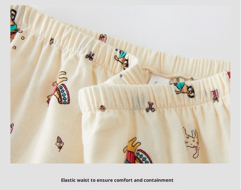 ChicShe Circus 69 – Japanischer Pyjama für Damen, Frühlings- und Winter-Homewear-Set aus gebürsteter Baumwolle mit Cartoon-Motiven_voghion.com