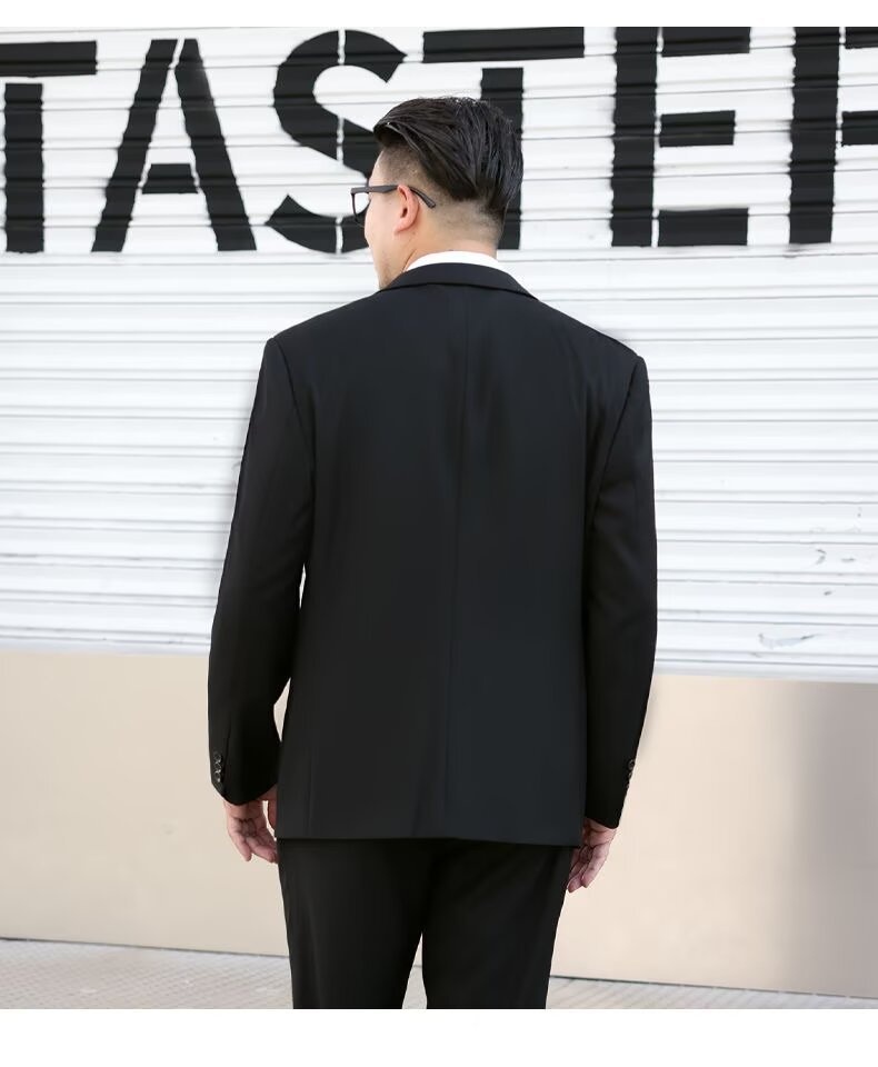 boy Simple Casual Suit Set 2024 Autumn New Business Professional Formal Wear Plus Size Men's Jacket_voghion.com