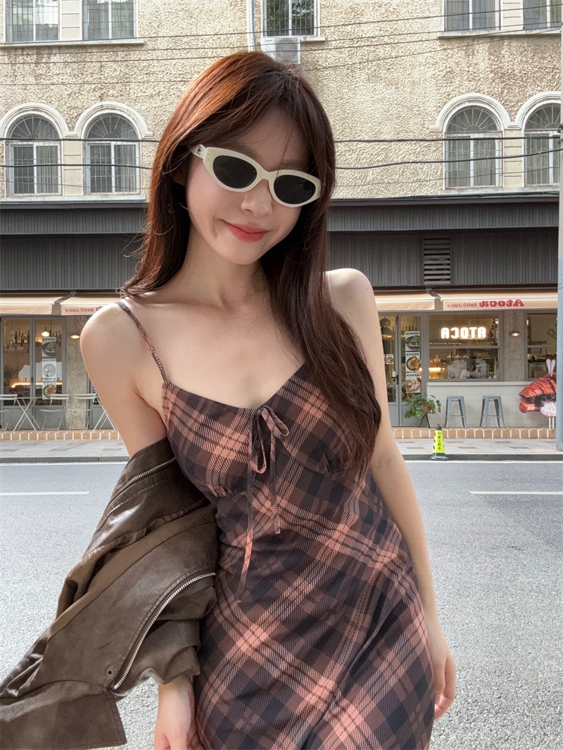 GraceChic Korean Style Spring Clothing Plus Size Women's Slim Fit Elegant Long Dress 2024 Summer New High-end Feel_voghion.com