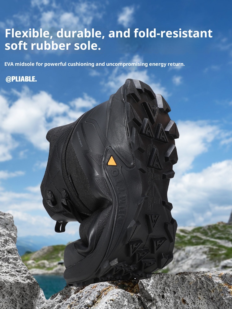 ShoeGlobe Hantu Waterproof For Men, Autumn Winter High-Top Breathable Shock-Absorbing Rain Boots, Outdoor Non-Slip Wear-Resistant_voghion.com