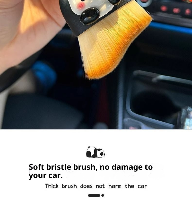 Interior Car Removal Soft Bristle Brush Central Control Air Conditioning Vent Gap Dust Cleaning Tool_voghion.com