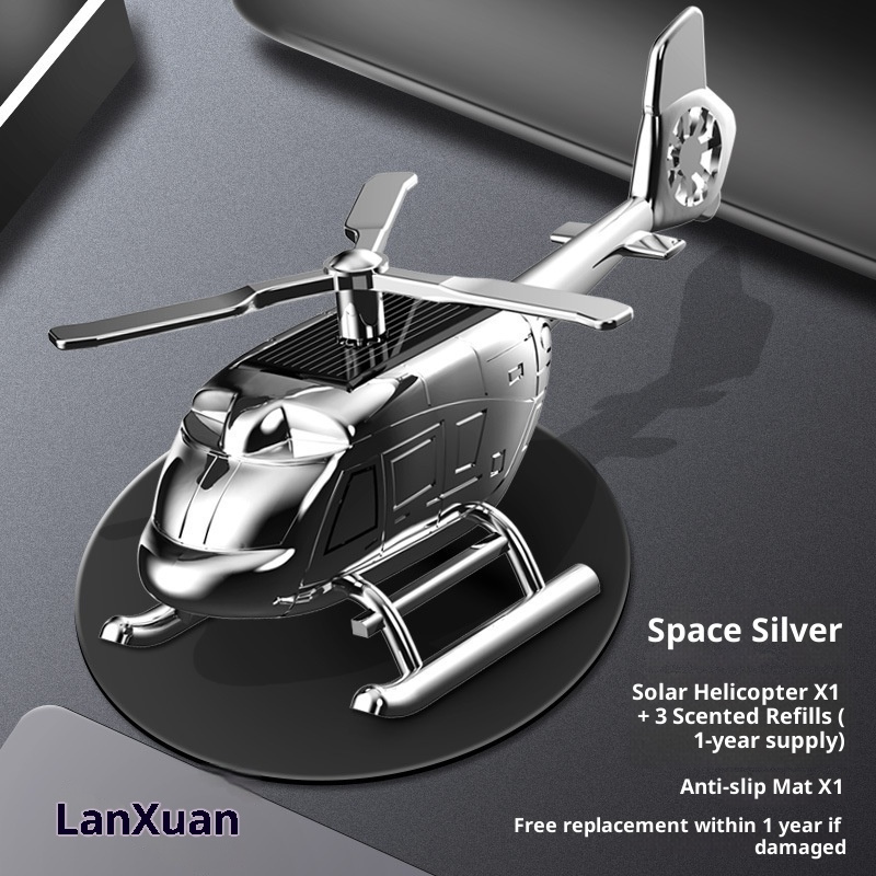 Kreativer, drehbarer Hubschrauber-Lufterfrischer aus Aluminiumlegierung für das Armaturenbrett – ein echter Hingucker für den Autoinnenraum._voghion.com