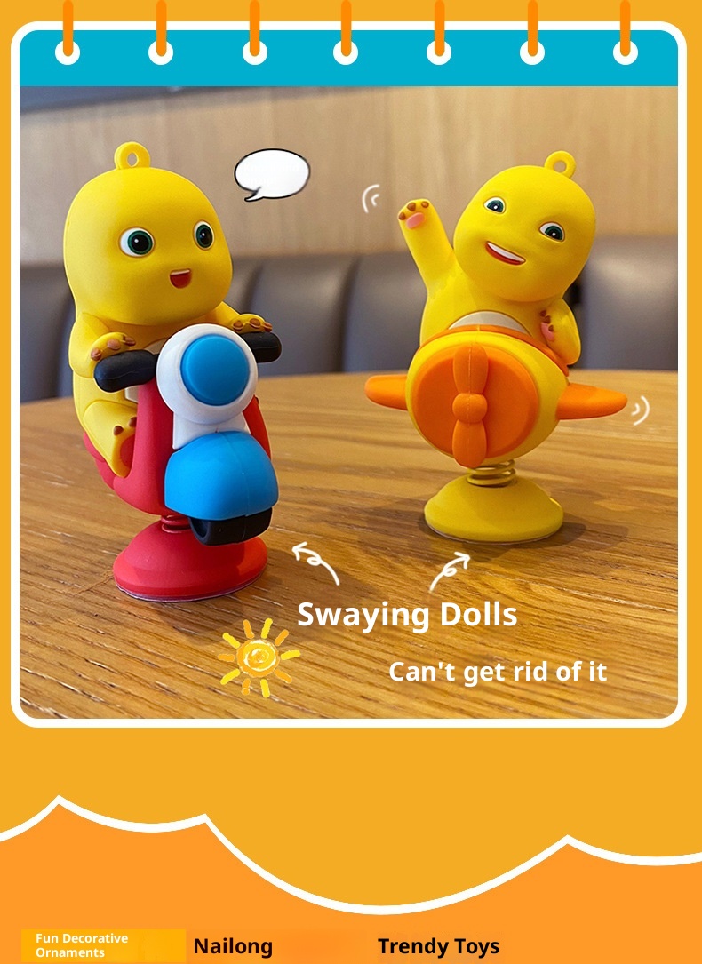 Ornamento per auto elettrica creativo antistress a forma di drago di latte autentico, graziosa decorazione per interni_voghion.com