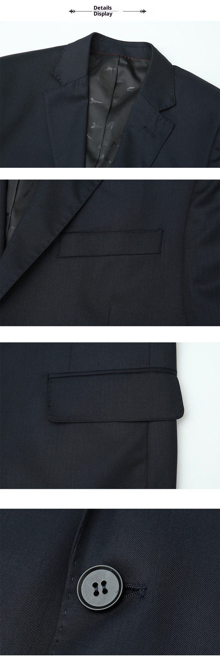 Costume d'affaires formel en laine pour jeune homme de grande taille, manches longues et double fente, idéal pour un mariage (collection 2028)._voghion.com