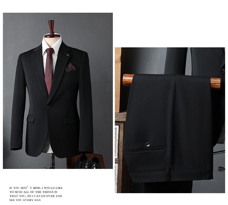 boy Casual Set Men Groom Wedding Business Slim Fit Suit For Work Interview Professional Formal Wear Men's Clothing_voghion.com