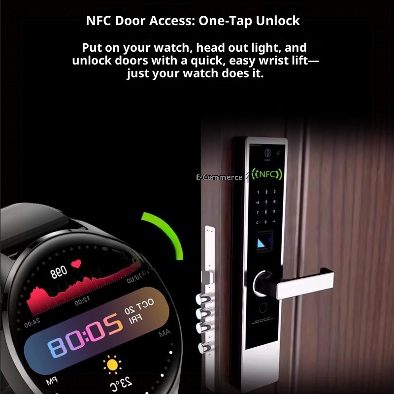 2025 New Huaqiangbei Smart Watch Black Technology Heart Rate Blood Pressure Bluetooth Call Payment Sports Waterproof_voghion.com