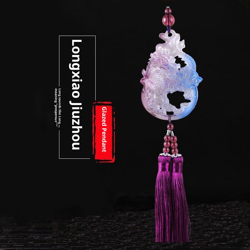 Ciondolo in vetro per interni Specchietto retrovisore personalizzato Accessori per auto Regalo creativo all'ingrosso_voghion.com