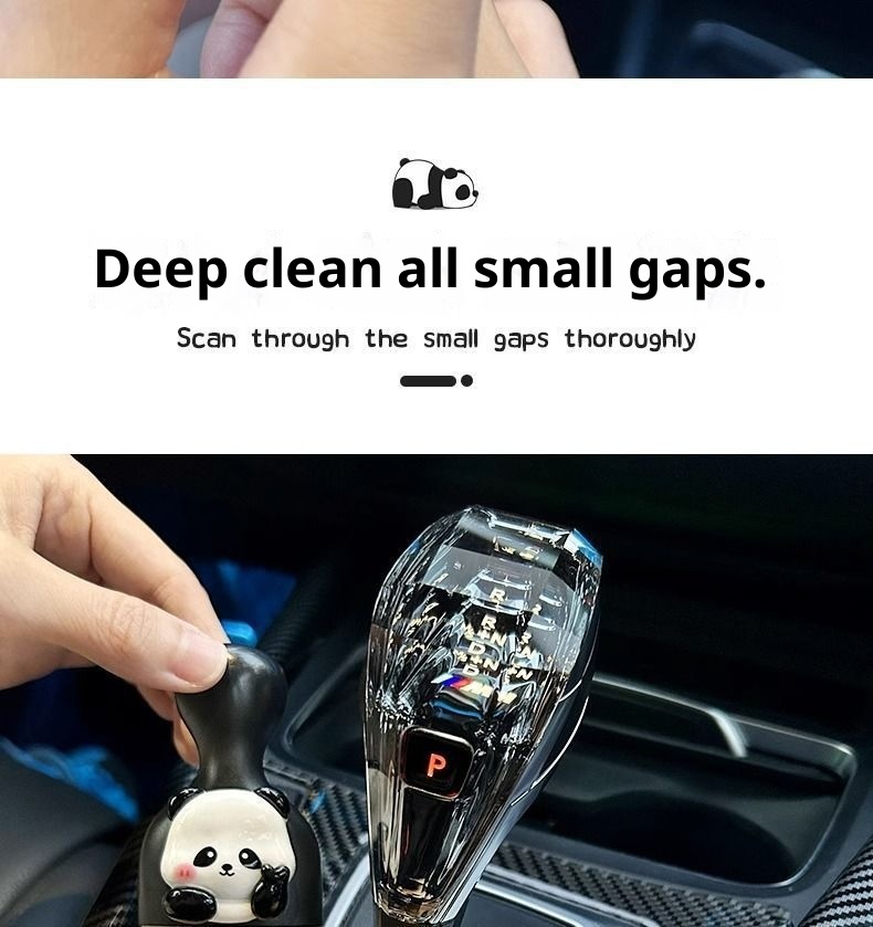 Interior Car Removal Soft Bristle Brush Central Control Air Conditioning Vent Gap Dust Cleaning Tool_voghion.com