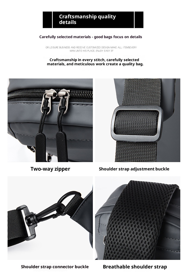 001 New Business Men's Crossbody Outdoor Casual Lihtweiht Lare Capacity Shoulder Multi-compartment Desin Trendy Chest_voghion.com