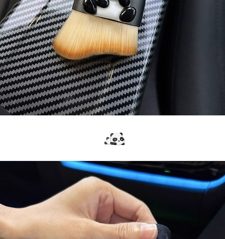 Interior Car Removal Soft Bristle Brush Central Control Air Conditioning Vent Gap Dust Cleaning Tool_voghion.com