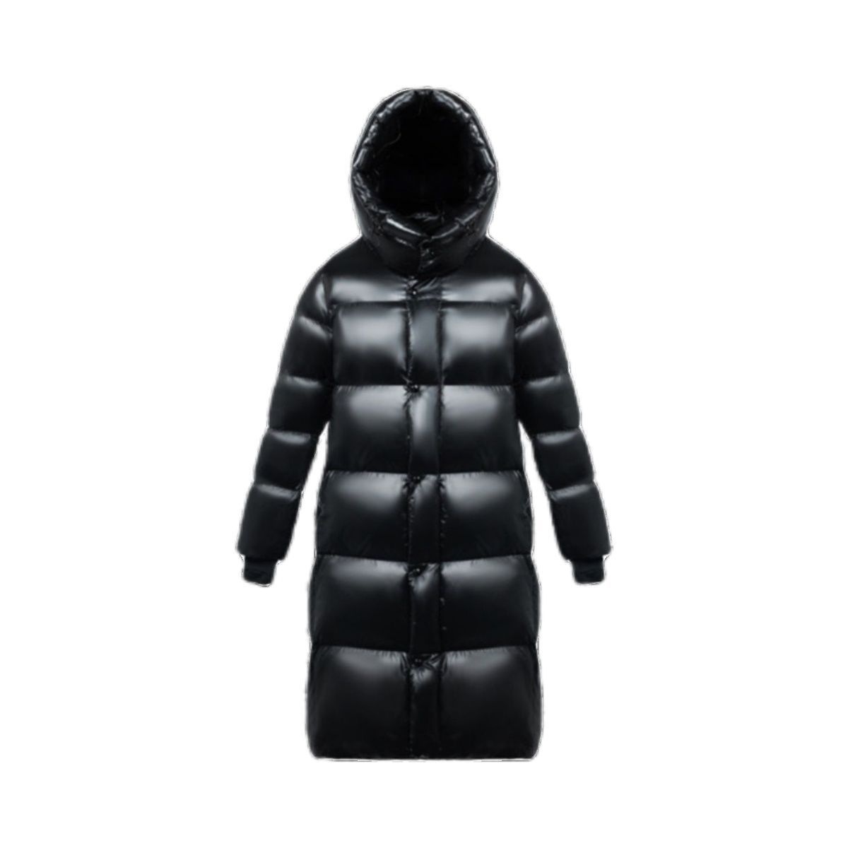 ChicShe Diamond Down Jacket With Graphene Heating Warrior Black Gold Long Cotton Coat Thickened European Goods Export_voghion.com