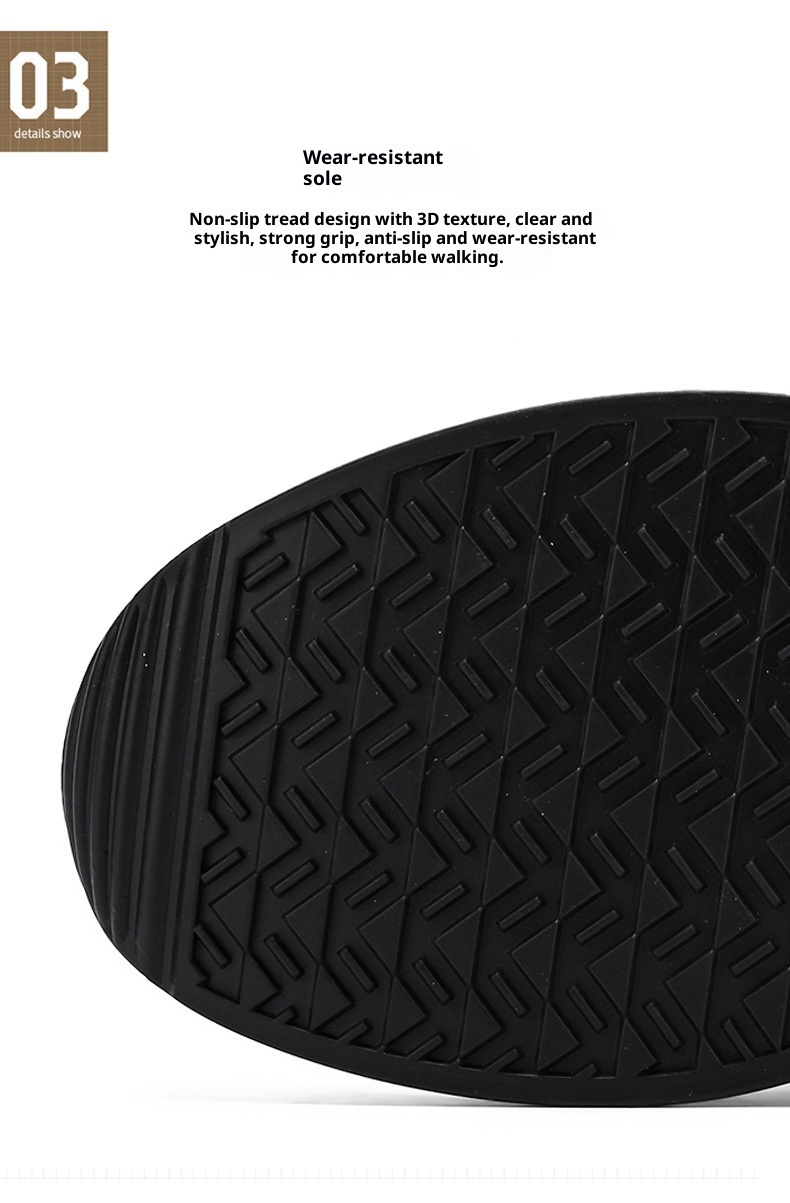 ActiveGo Cotton Autumn Winter Fleece Lined Warm Cold-Resistant Snow Boots Men's Sports Casual Thick-Soled White Trendy Shoes_voghion.com