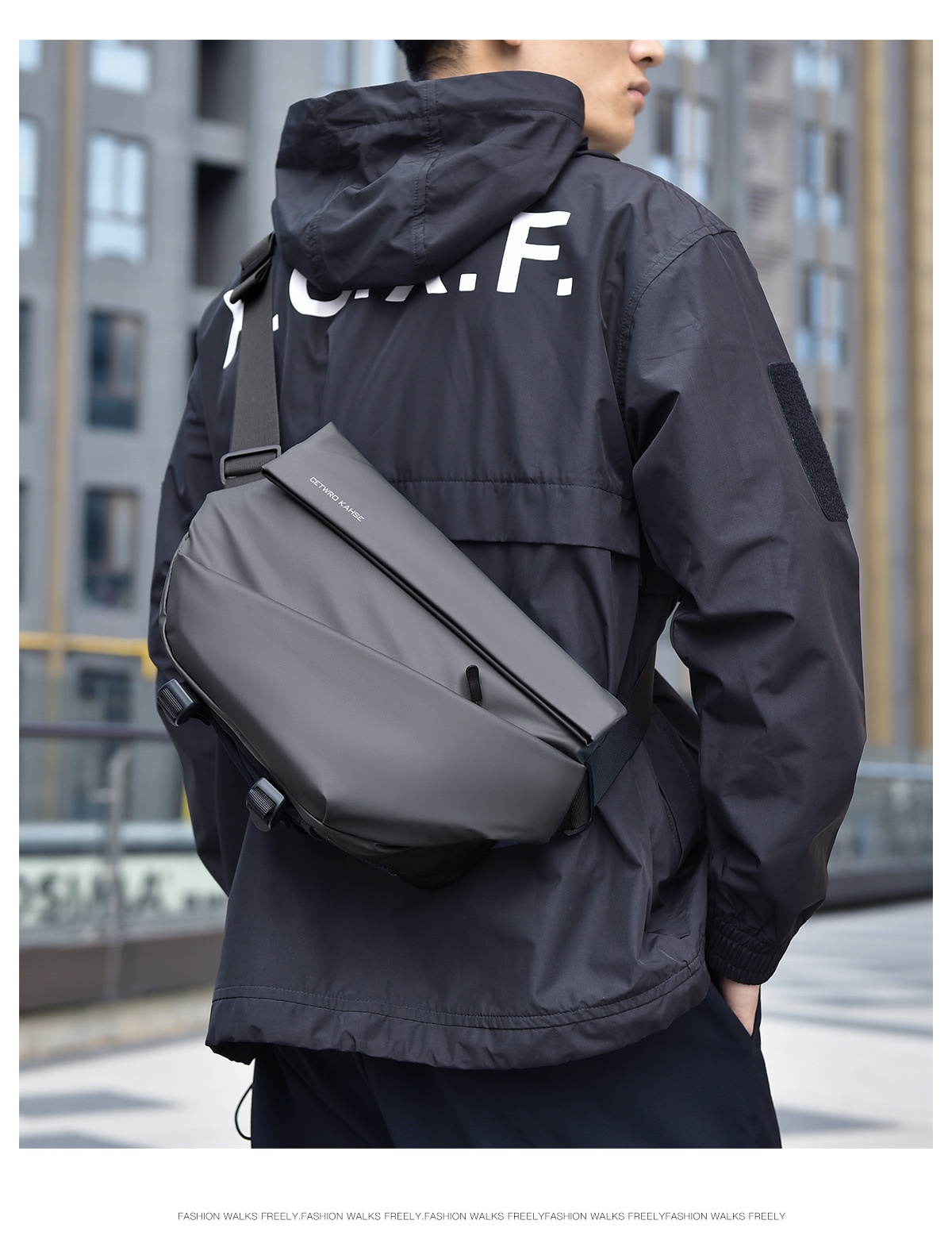 001 Crossbody Sports Functional Chest Workwear Trendy Brand Cycling Messenger Shoulder Bag Men's Backpack_voghion.com