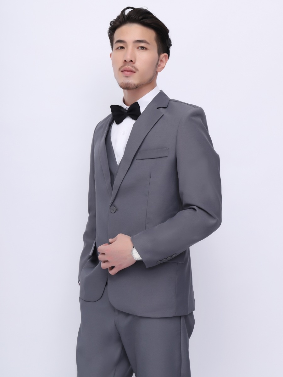 Ensemble trois pièces premium pour garçon d'honneur, tenue pour frère, veste de costume professionnelle, tenue de cérémonie de mariage_voghion.com