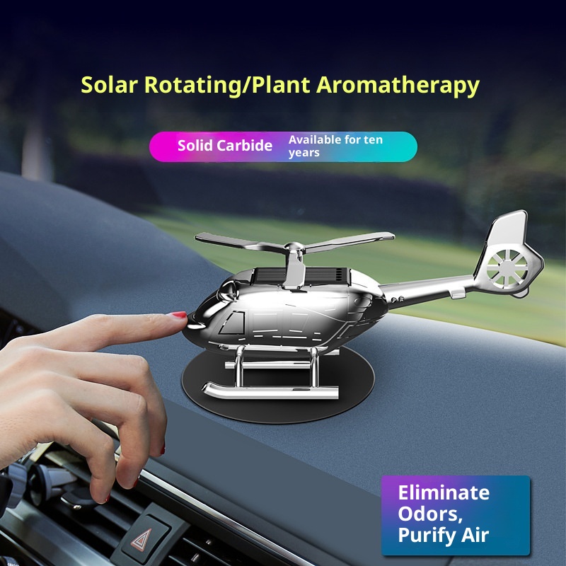 Kreativer, drehbarer Hubschrauber-Lufterfrischer aus Aluminiumlegierung für das Armaturenbrett – ein echter Hingucker für den Autoinnenraum._voghion.com