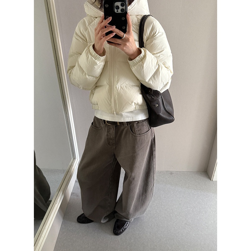 ChicShe Mulan Windproof Warm For Women 2025 Thirteen Lines Winter New 90 White Duck Hooded Down Jacket 55987_voghion.com