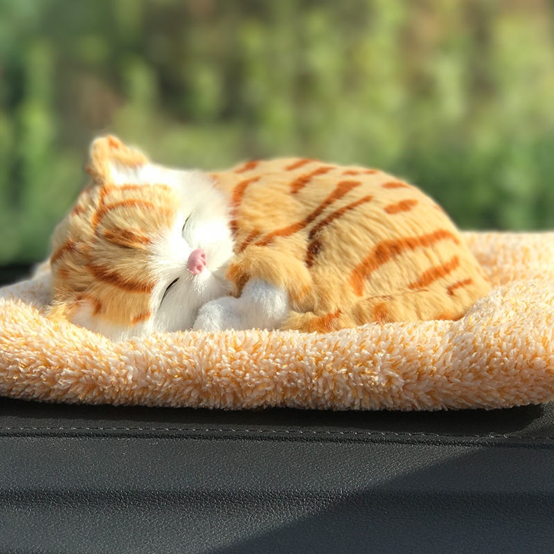 Décoration intérieure pour chat, sac en charbon de bambou, chien factice, fait main, créatif, pour voiture neuve, élimination du formaldéhyde_voghion.com