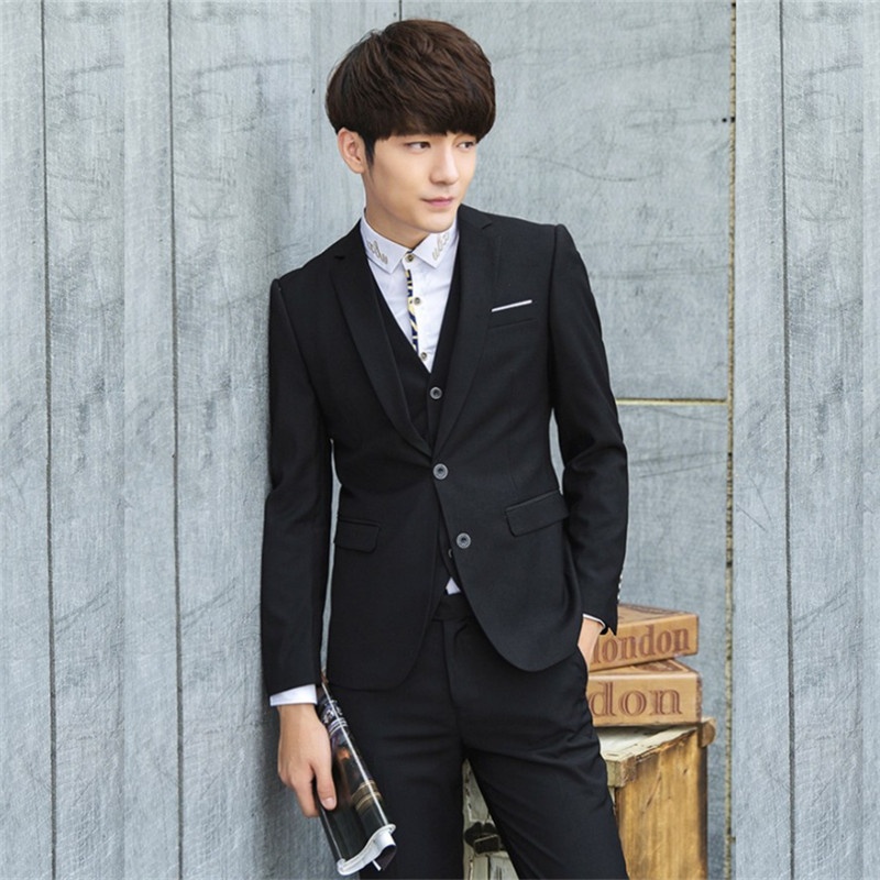 Completo da uomo casual da lavoro slim fit per ragazzi, per riprese in studio e per abiti da sposo 19_voghion.com