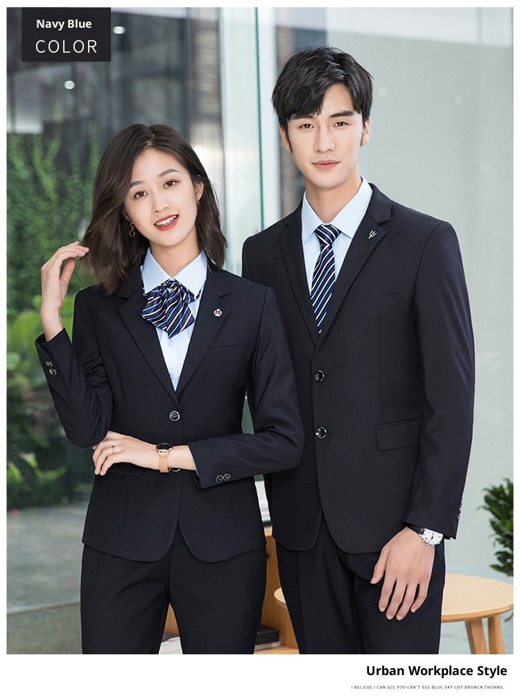 Ragazzo Primavera ed Estate Colloquio Formale Business Suit Unisex Manica Lunga Blazer Professionale Outfit Ufficio Lavoro_voghion.com