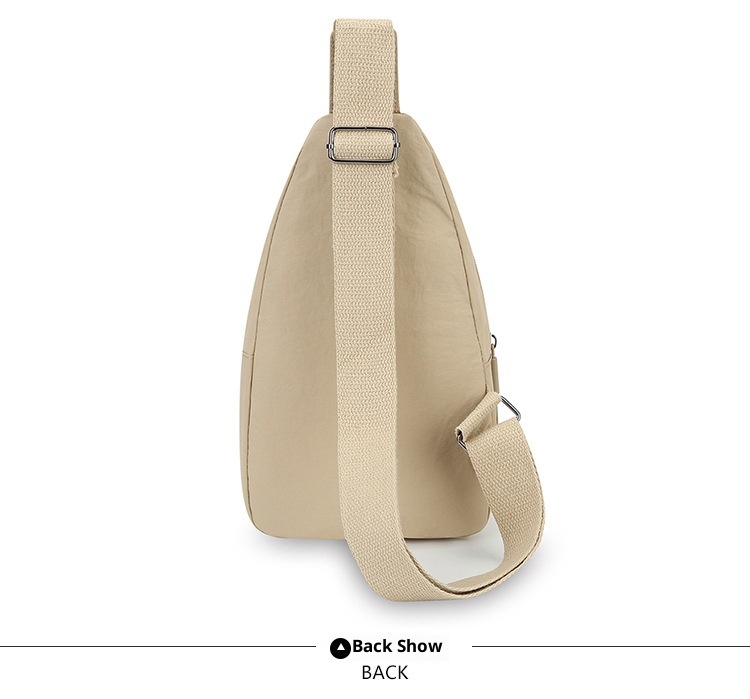 001 Japanese Style Simple Women's Chest Large Capacity Solid Color Casual Shoulder Multi-Compartment Versatile Outdoor_voghion.com