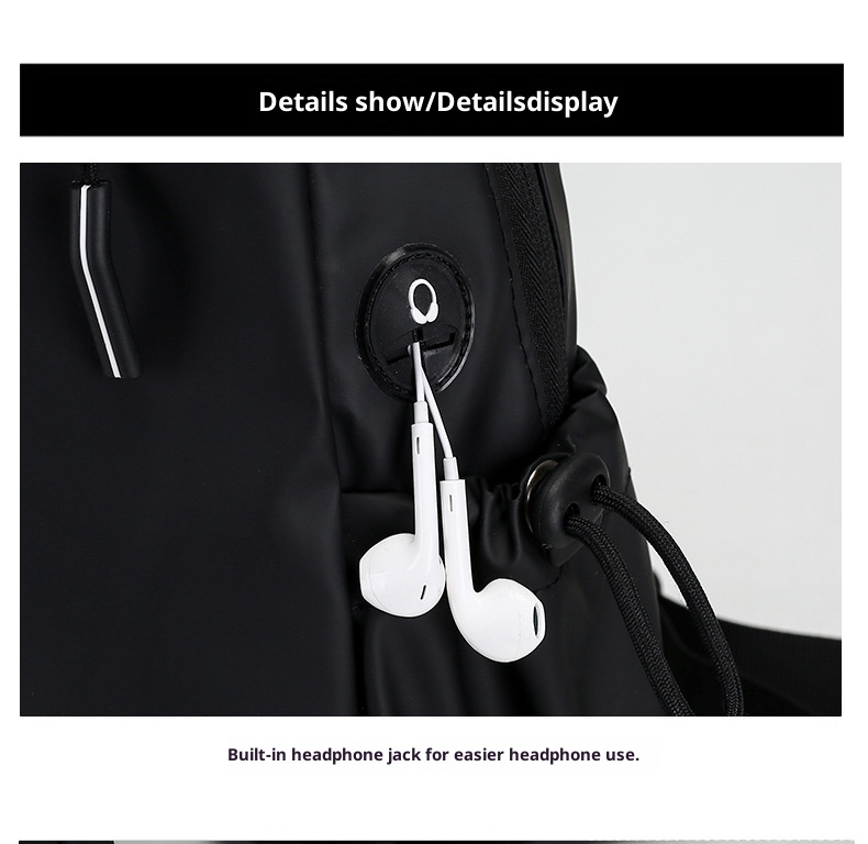 001 Men's Chest New Single Shoulder Large Capacity Crossbody High-end Trendy Waist Water-resistant Cycling Bag Wholesale_voghion.com