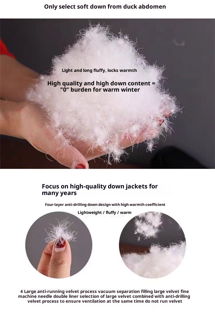 ChicShe 2025 New Down Jacket For Women, Short Stand Collar, White Duck Down, Thickened, Unisex Couple Puffer Jacket, Winter Coat_voghion.com