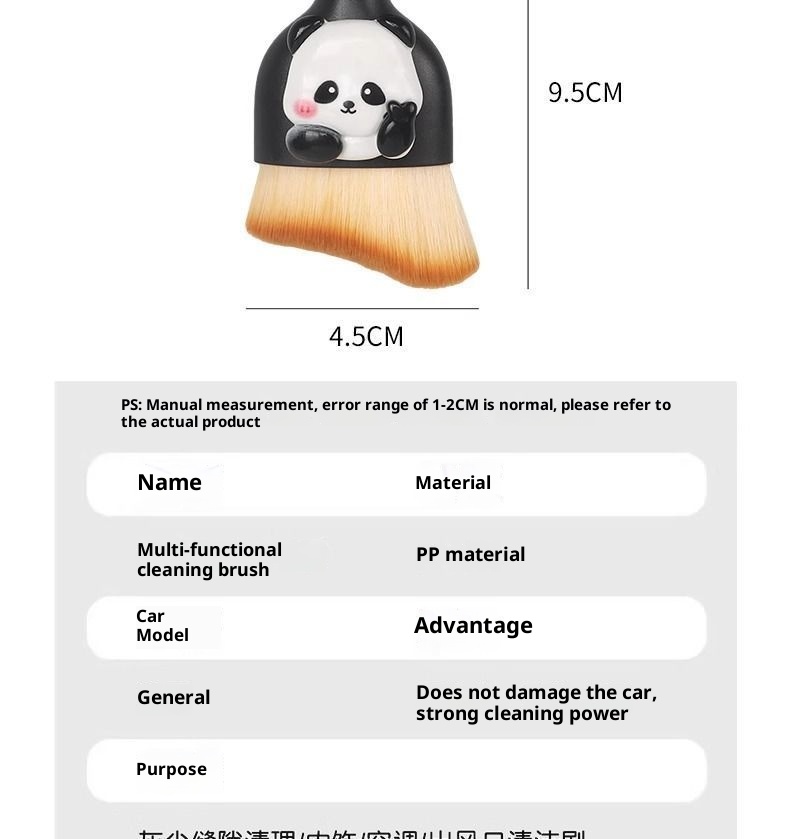 Interior Car Removal Soft Bristle Brush Central Control Air Conditioning Vent Gap Dust Cleaning Tool_voghion.com