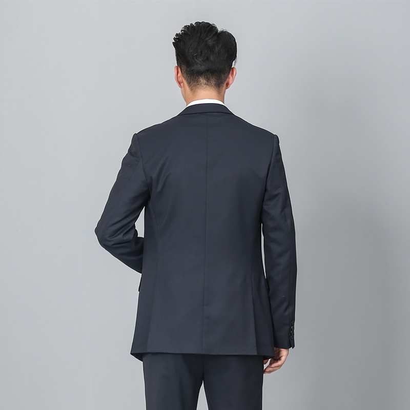 Costume d'affaires formel en laine pour jeune homme de grande taille, manches longues et double fente, idéal pour un mariage (collection 2028)._voghion.com