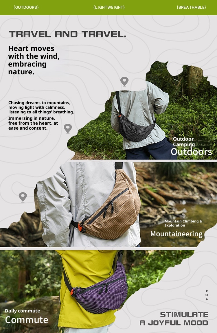 001 Cross-Border Outdoor Lightweight Chest Men 2025 Autumn Single Shoulder Crossbody Large Capacity Casual Sports Waist Bag_voghion.com